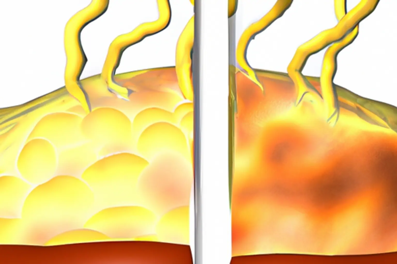Grafisk illustration av brun fettvävnad och termogenes